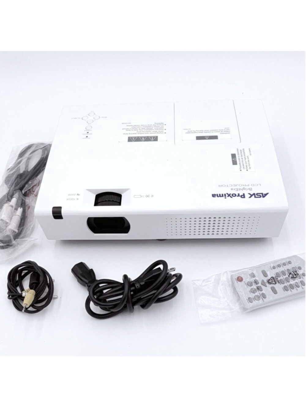 ASK Proxima C3305-A LCD Projector 3100 Lumens XGA w/ Remote Cables Tested